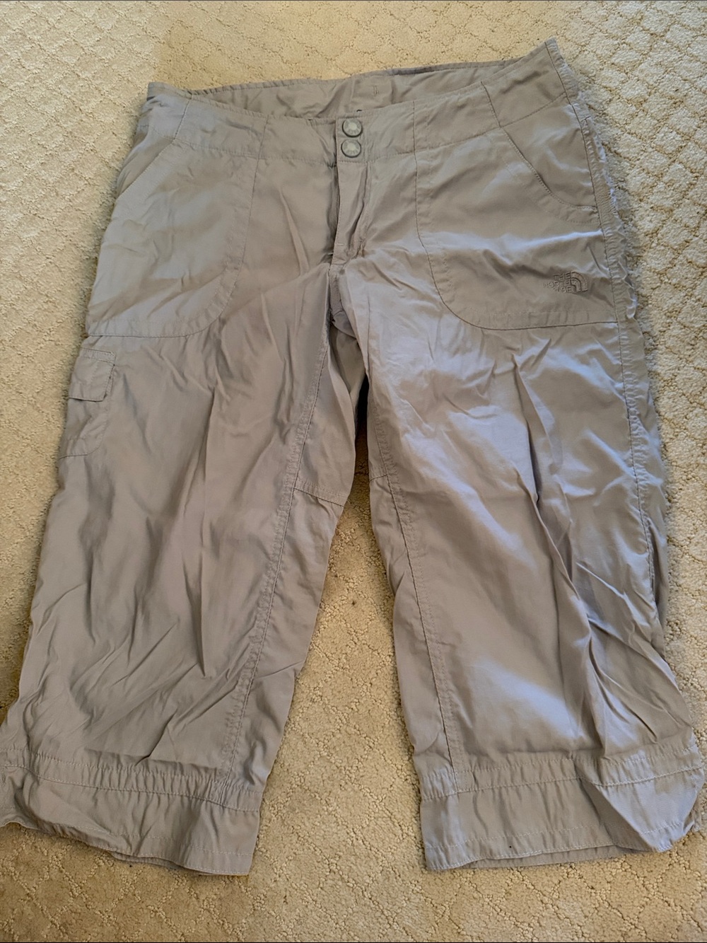 The North Face Light Gray Women's Cargo Capri Shorts
